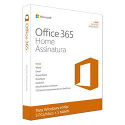 OFFICE 365 HOME 32/64 BRAZILIAN SUB1YR